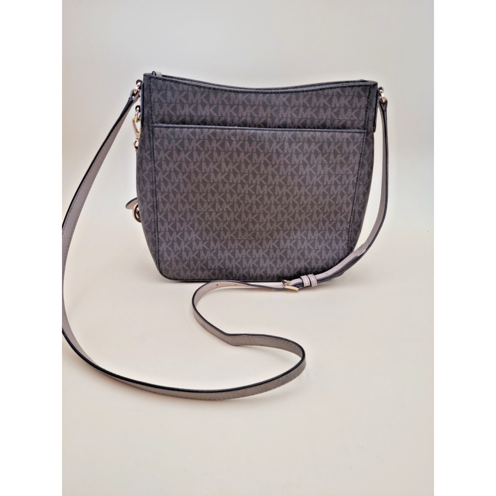 Michael Kors Jet Set East West Large Crossbody Bag Brown Monogram Canvas Purse - Picture 9 of 9